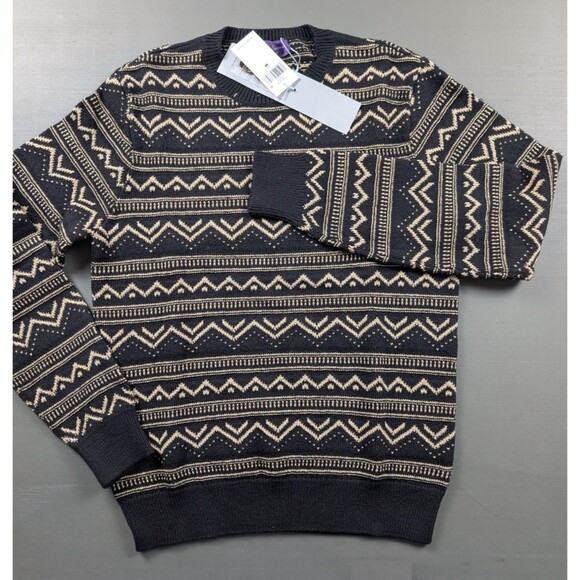 Ralph Lauren Purple Label Silk Cashmere Sweater M Black Beige Italy NWT $1495 - Picture 1 of 8
